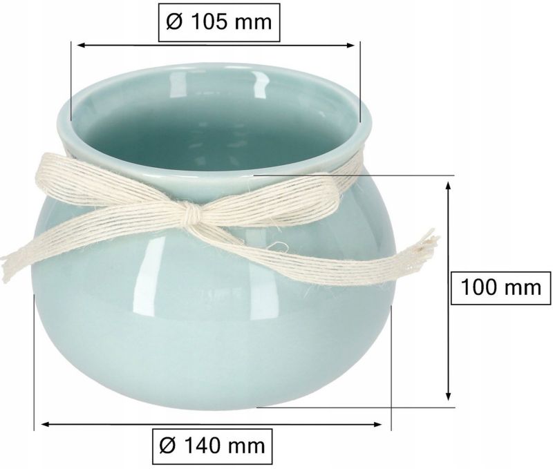 Doniczka ceramiczna KOTARBAU 10,5 cm 1 szt.