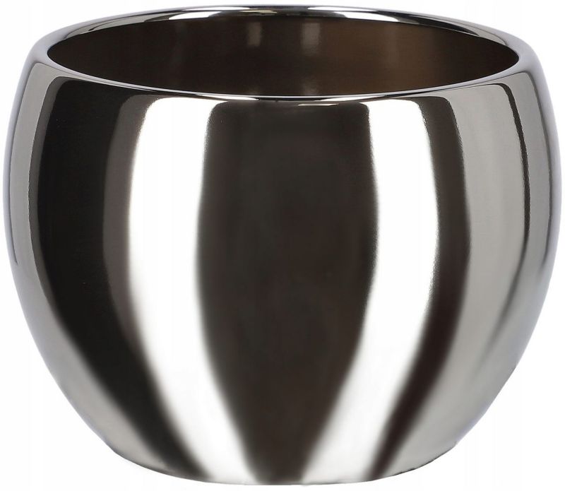 Doniczka ceramiczna KOTARBAU 10 cm srebrny 2 szt.
