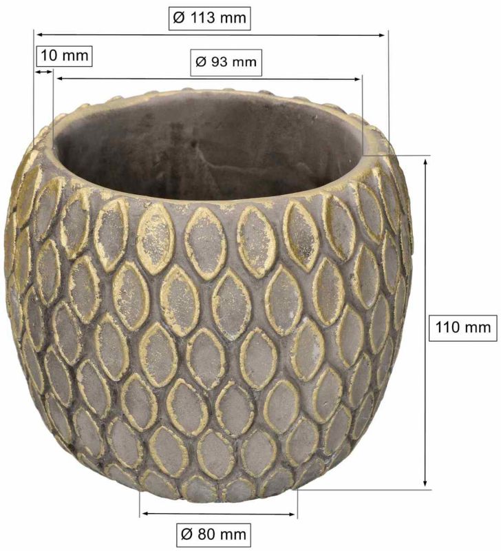 Doniczka ceramiczna KOTARBAU 11 cm 2 szt.