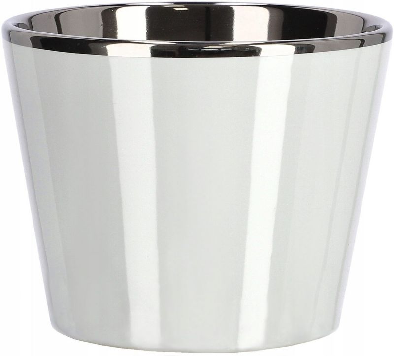 Doniczka ceramiczna KOTARBAU 11 cm biała 2 szt.