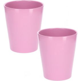 Doniczka ceramiczna KOTARBAU 12 cm jasnofioletowa 2 szt.