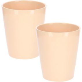 Doniczka ceramiczna KOTARBAU 12 cm pudrowy róż 2 szt.