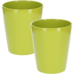 Doniczka ceramiczna KOTARBAU 12 cm zielona 2 szt.
