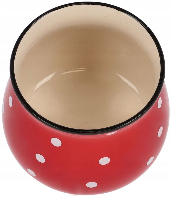 Doniczka ceramiczna KOTARBAU 125 mm w grochy 1 szt.