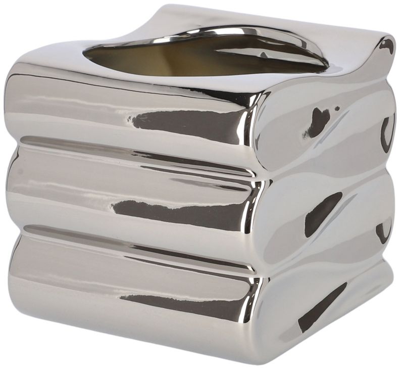 Doniczka ceramiczna KOTARBAU 13 cm srebrna 1 szt.