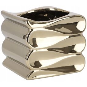 Doniczka ceramiczna KOTARBAU 13 cm złota 1 szt.