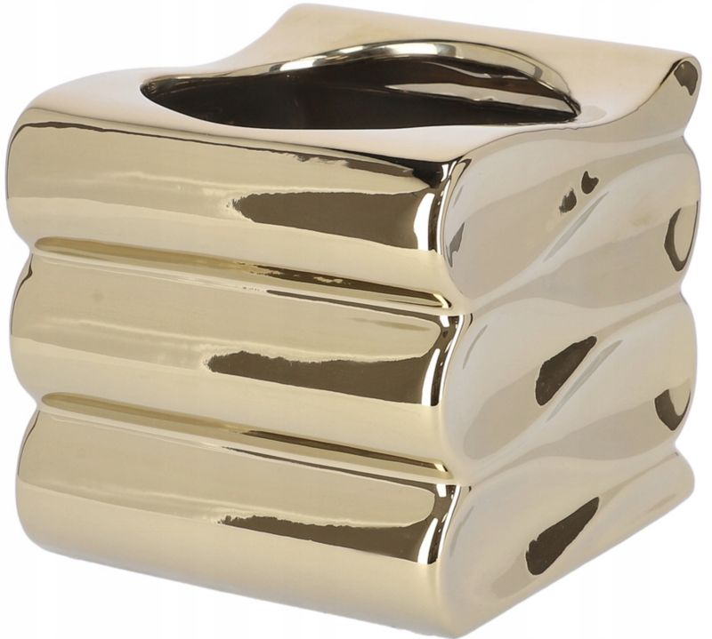 Doniczka ceramiczna KOTARBAU 13 cm złota 1 szt.