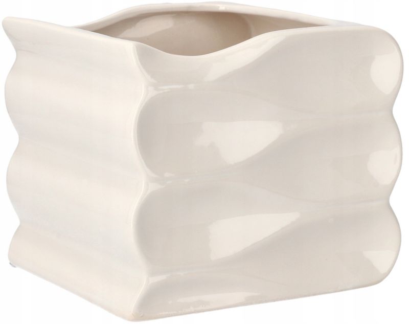 Doniczka ceramiczna KOTARBAU 15 cm biała 1 szt.