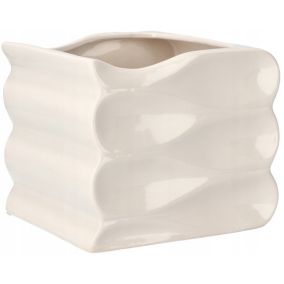 Doniczka ceramiczna KOTARBAU 15 cm biała 1 szt.