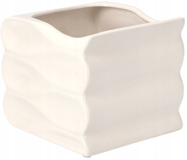 Doniczka ceramiczna KOTARBAU 15 cm biała 1 szt.
