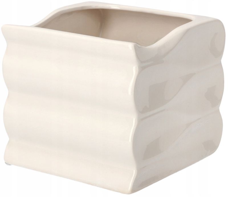 Doniczka ceramiczna KOTARBAU 15 cm biała 1 szt.