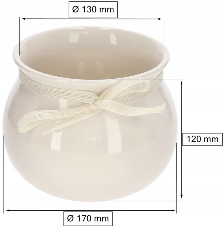 Doniczka ceramiczna KOTARBAU 17 cm 2 szt.