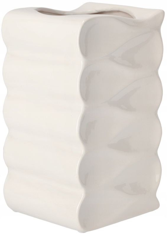 Doniczka ceramiczna KOTARBAU 26 cm biała 1 szt.