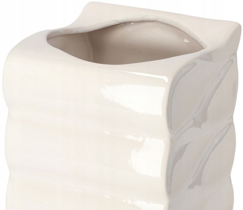 Doniczka ceramiczna KOTARBAU 26 cm biała 1 szt.