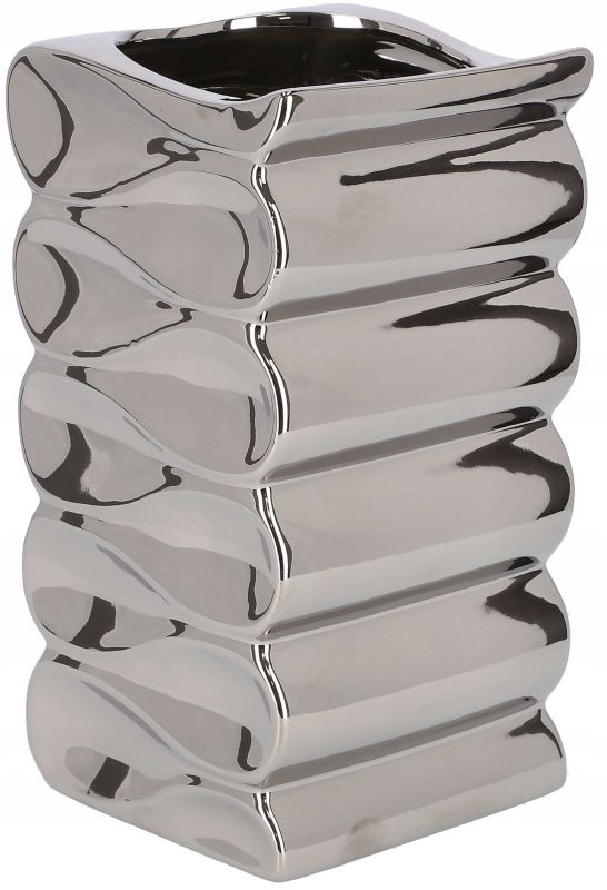 Doniczka ceramiczna KOTARBAU 26 cm srebrna 1 szt.