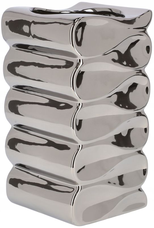 Doniczka ceramiczna KOTARBAU 26 cm srebrna 1 szt.