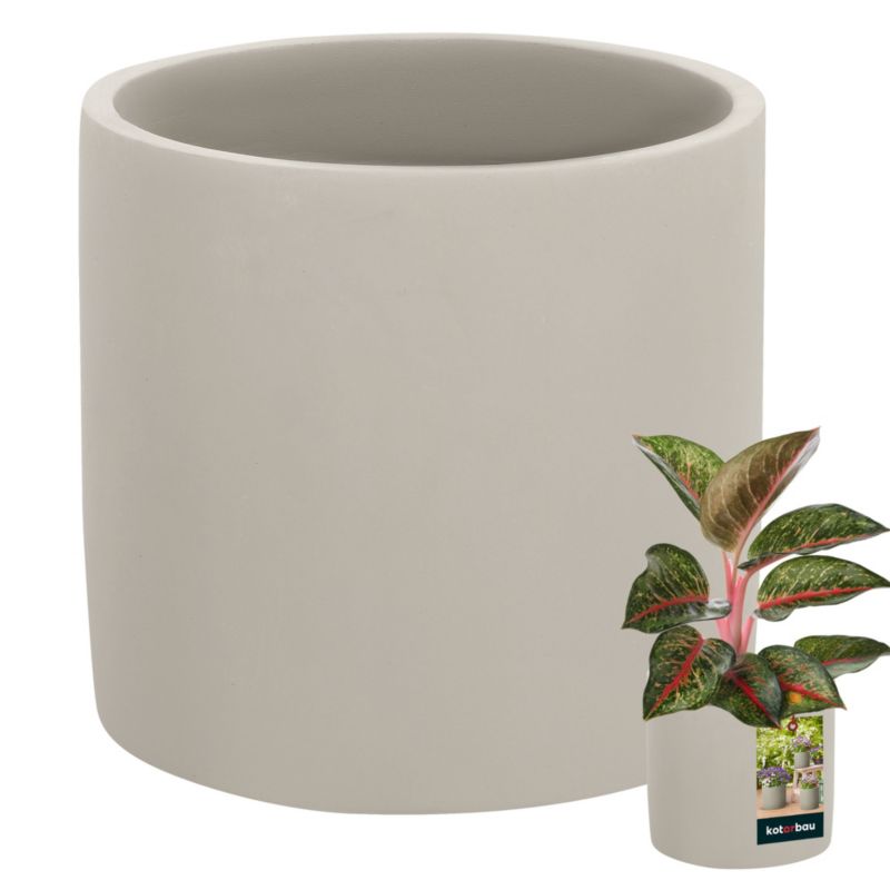 Doniczka ceramiczna KOTARBAU cylinder betonowa 16 cm 1 szt.