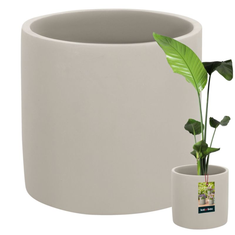 Doniczka ceramiczna KOTARBAU cylinder betonowa 23 cm 1 szt.
