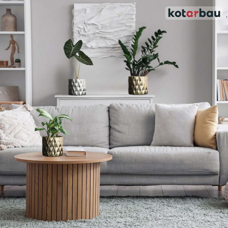 Doniczka ceramiczna KOTARBAU cylinder srebrna 12 cm 1 szt.