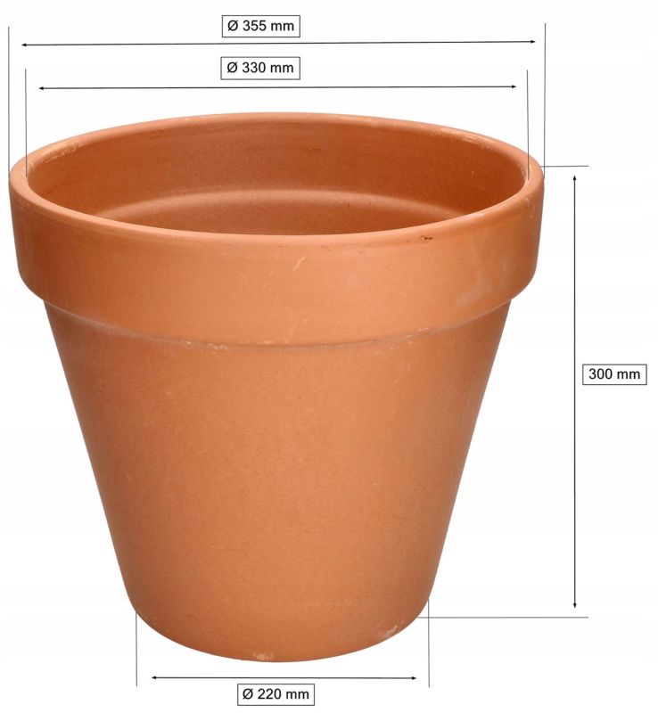 Doniczka ceramiczna KOTARBAU terakota 35 cm 1 szt.