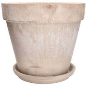Doniczka ceramiczna KOTARBAU terakota z podstawką 31 cm 1 szt.