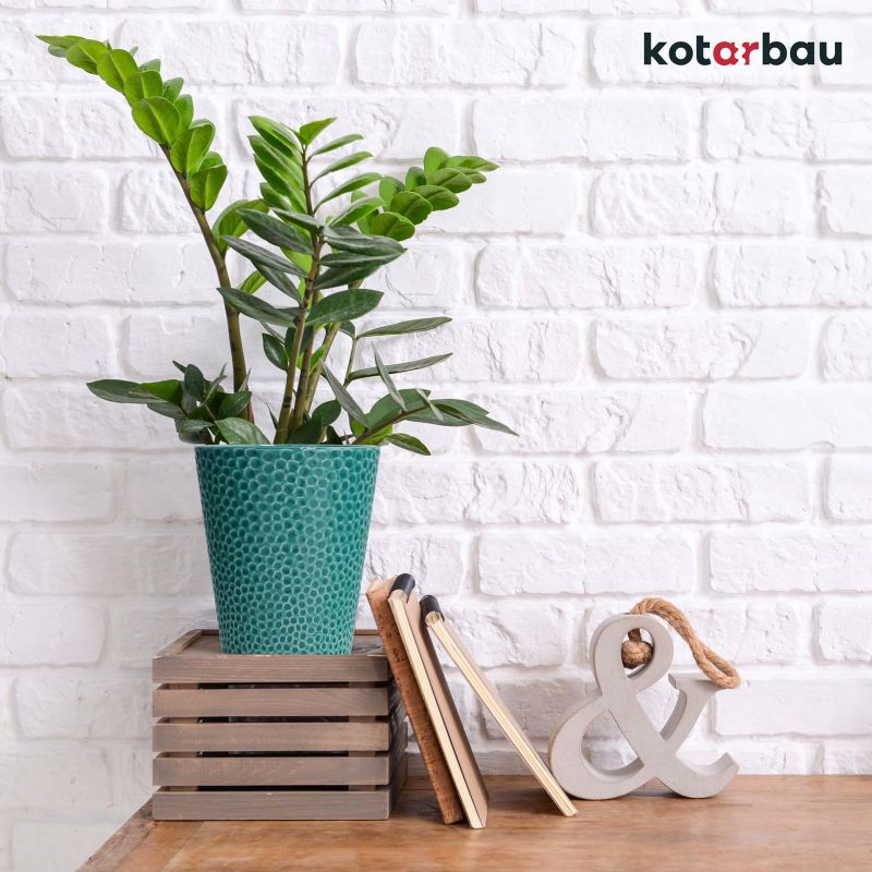 Doniczka ceramiczna KOTARBAU turkus 12 cm 2 szt.