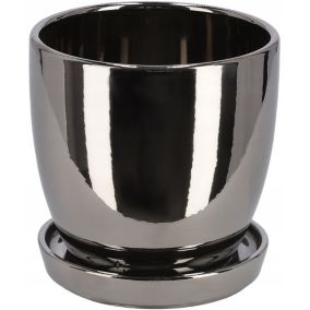 Doniczka ceramiczna KOTARBAU z podstawką 13 cm 1 szt.