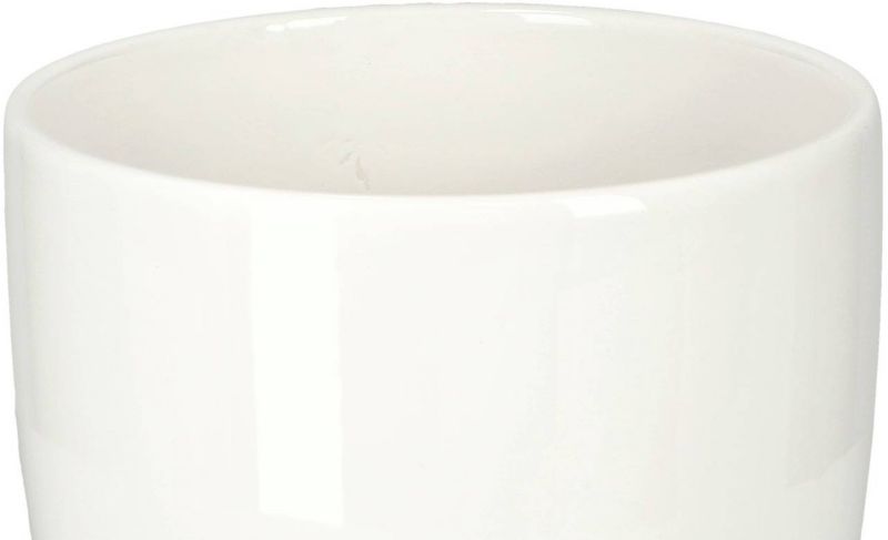 Doniczka ceramiczna KOTARBAU z podstawką biała 15 cm 1 szt.