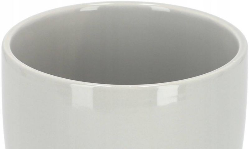 Doniczka ceramiczna KOTARBAU z podstawką szara 13 cm 1 szt.