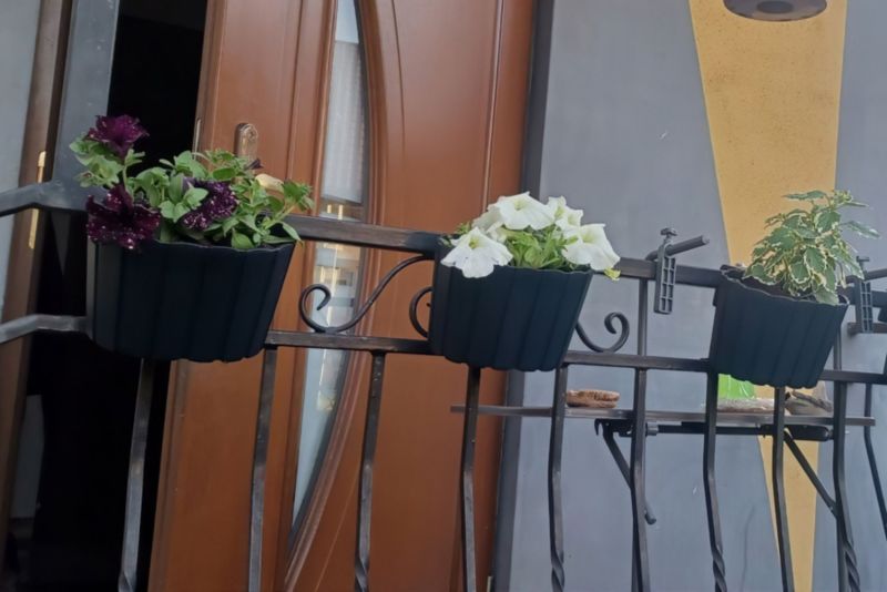 Doniczka Deco4Home skrzynka balkonowa antracyt 19,5cm 1 szt.