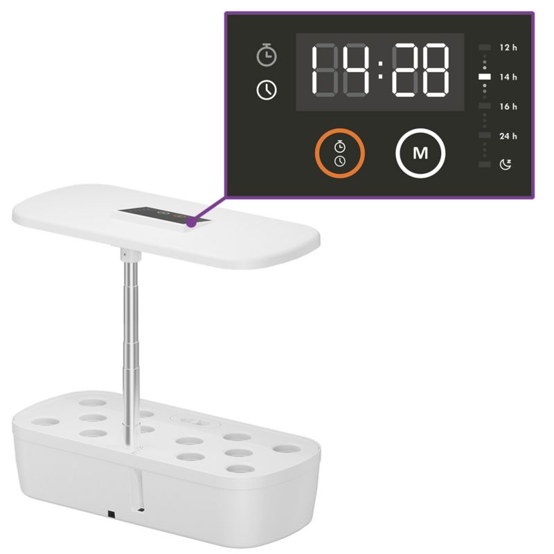 Doniczka do roślin z wyświetlaczem LCD SPGC10W Spacetronik 1 szt