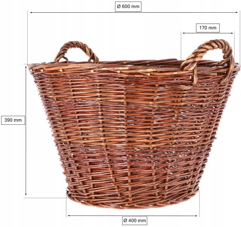 Doniczka drewniana KOTARBAU 60 cm osłonka 1 szt.