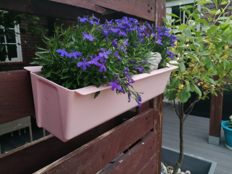 Doniczka Geli na palety 37cm różowa 1szt