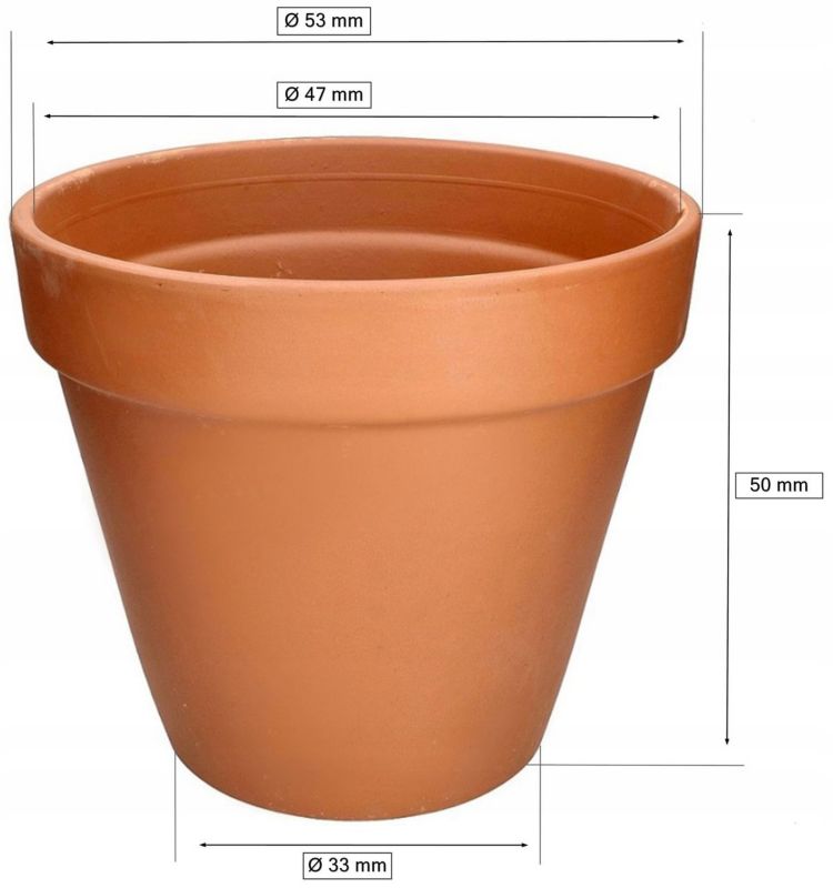Doniczka gliniana KOTARBAU 4 cm 24 szt.