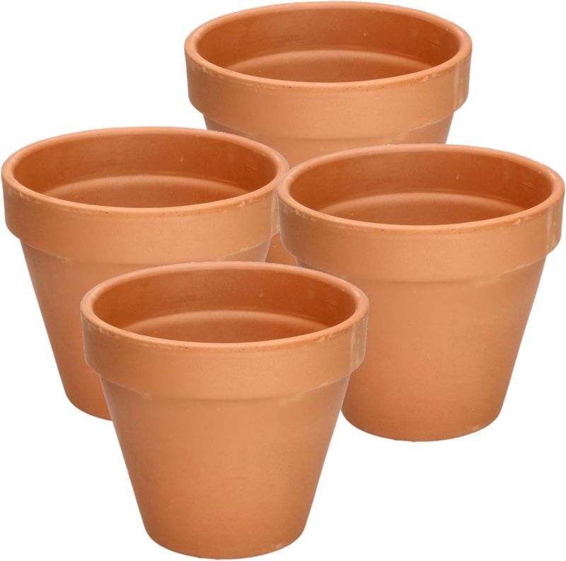 Doniczka gliniana KOTARBAU ceramiczna terakota 15 cm 4 szt.