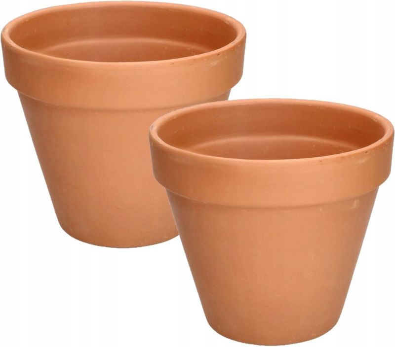 Doniczka gliniana KOTARBAU terakota 19 cm 2 szt.