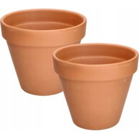 Doniczka gliniana KOTARBAU terakota 19 cm 2 szt.