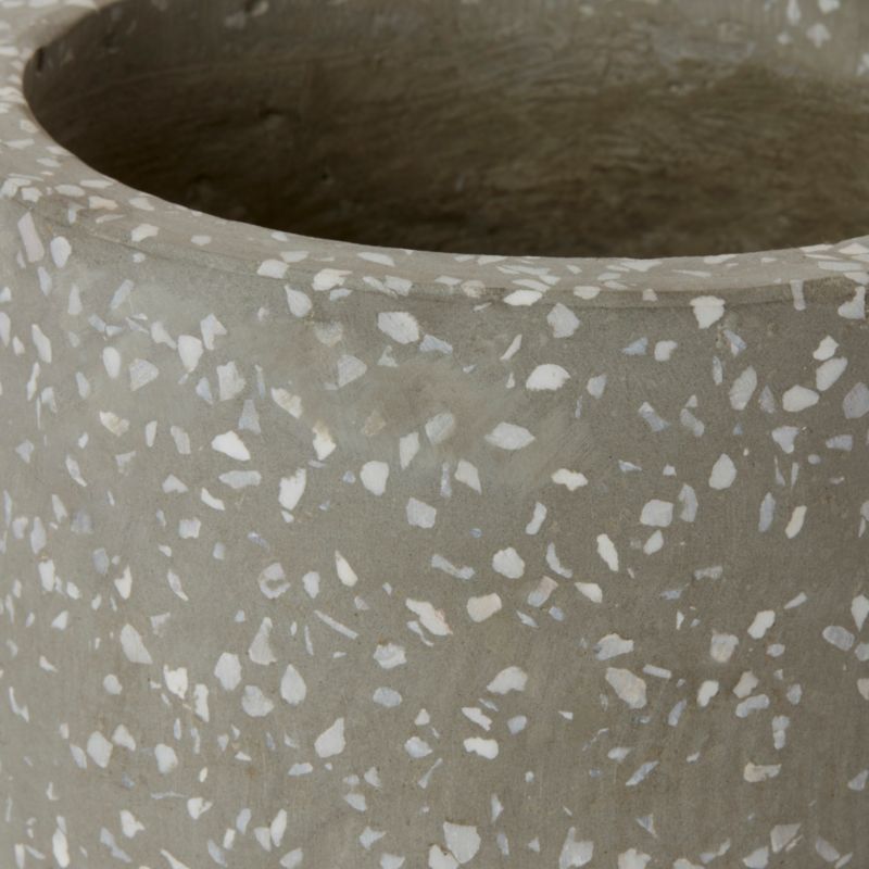 Doniczka GoodHome Terrazzo 12 cm szara