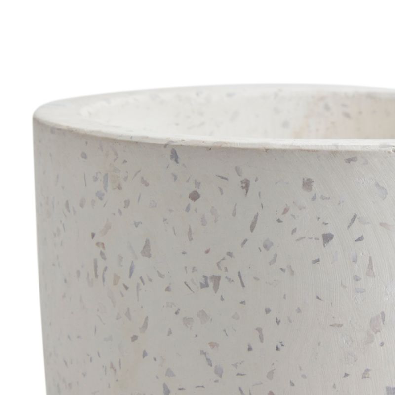 Doniczka GoodHome Terrazzo 17 cm biała