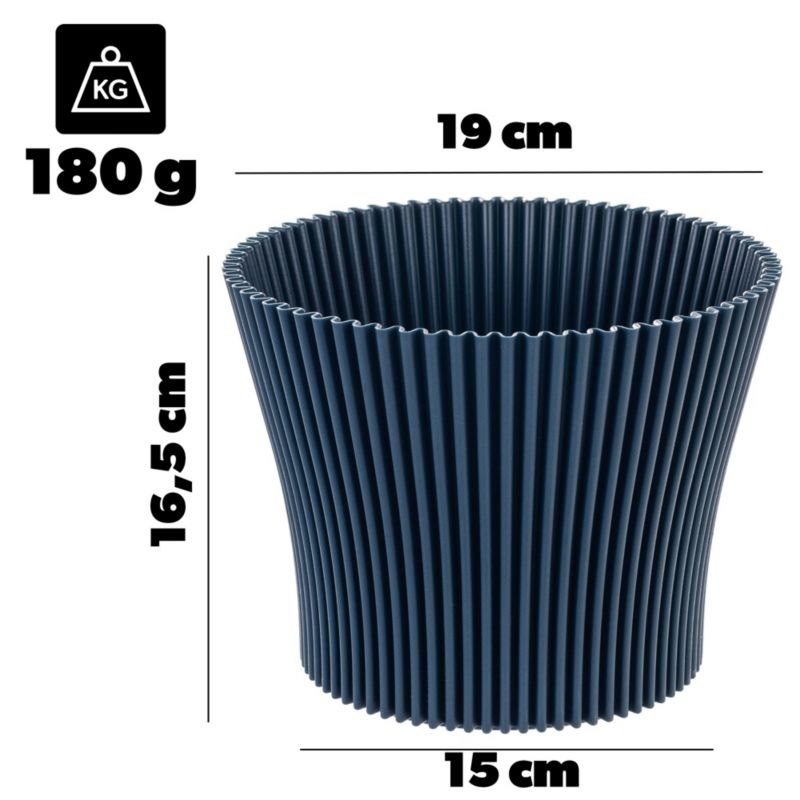 Doniczka KADAX 19cm granat 1szt