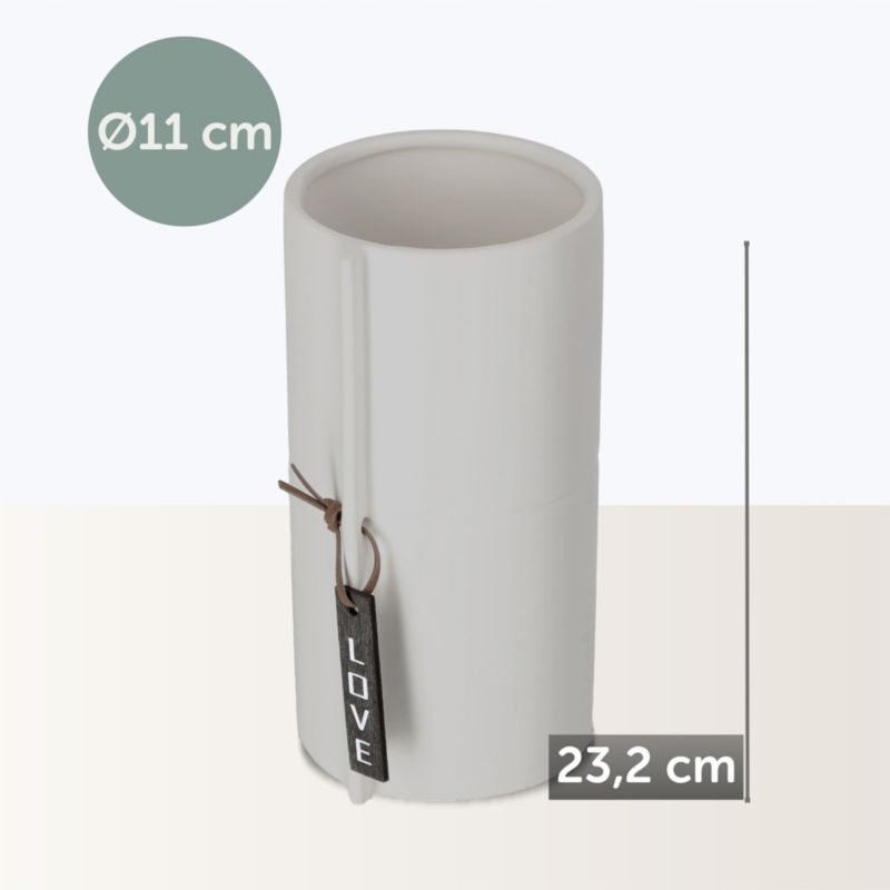 Doniczka KADAX Ceramiczna 11cm Osłonka szara 1szt.