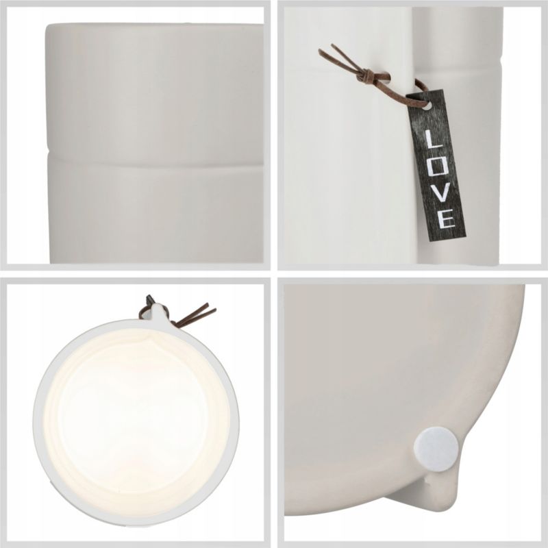 Doniczka KADAX Ceramiczna 11cm Osłonka szara 1szt.