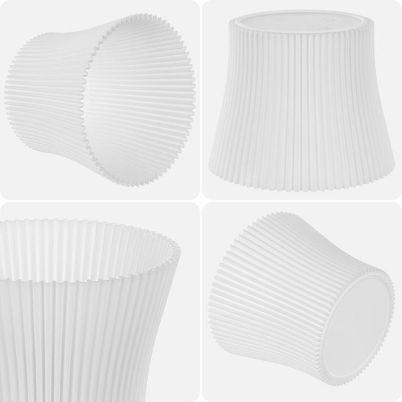 Doniczka KADAX Donica Na Kwiaty 13cm Osłonka Rośliny Kwietnik Plastikowa Biała 1 szt.