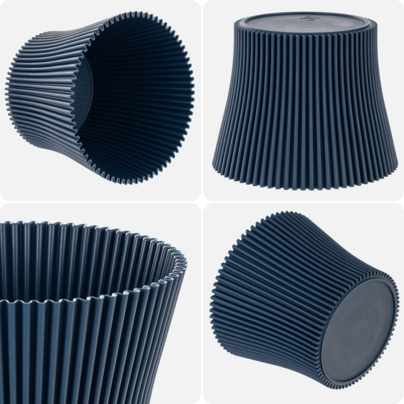 Doniczka KADAX Donica Na Kwiaty 13cm Osłonka Rośliny Kwietnik Plastikowa Granat 1 szt.