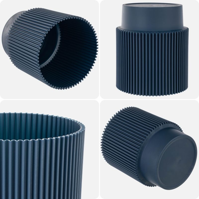 Doniczka KADAX Donica Na Kwiaty 15cm Osłonka Rośliny Kwietnik Plastikowa Granat 1 szt.