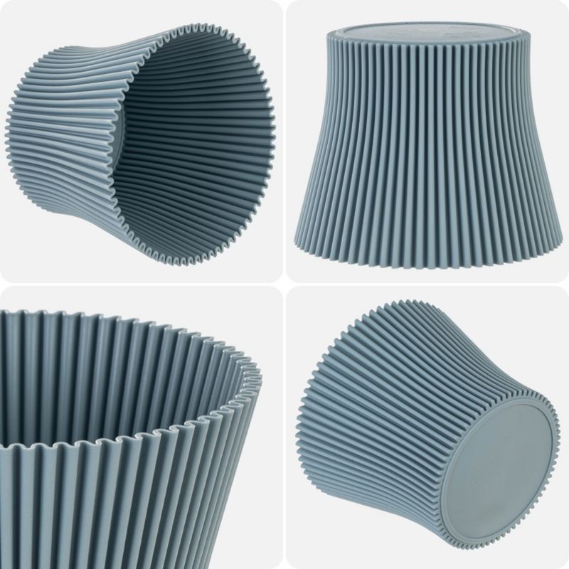 Doniczka KADAX Donica Na Kwiaty 15cm Osłonka Rośliny Kwietnik Plastikowa Zielona 1 szt.