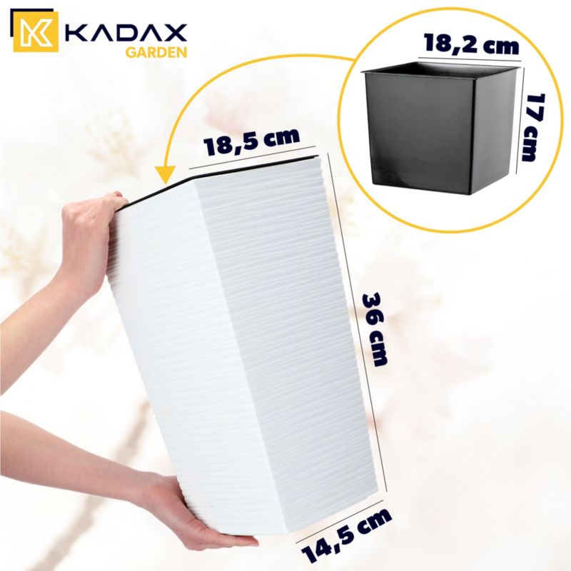 Doniczka KADAX Donica Z Wkładem Na Kwiaty 37 cm 1 szt.