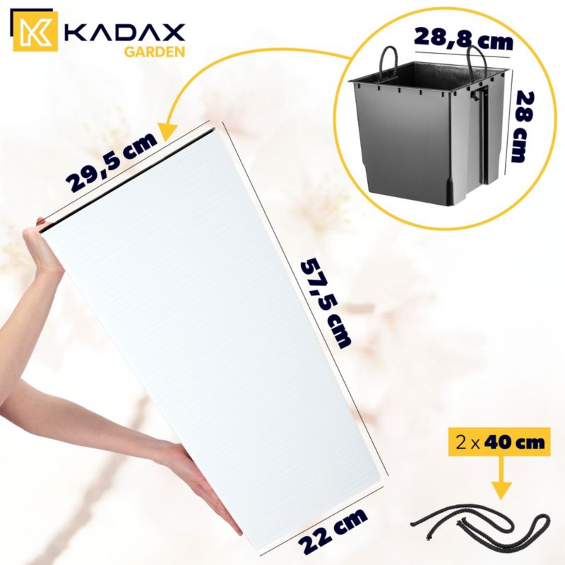 Doniczka KADAX Donica Z Wkładem Na Kwiaty 57 cm 1 szt.