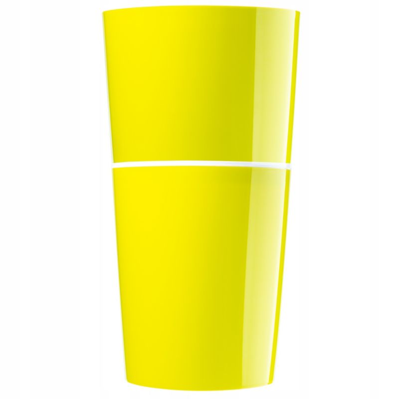Doniczka KADAX Dwuczęściowa Plastikowa Osłonka Donica 25 cm Limonkowa Na Kwiaty 1 szt.