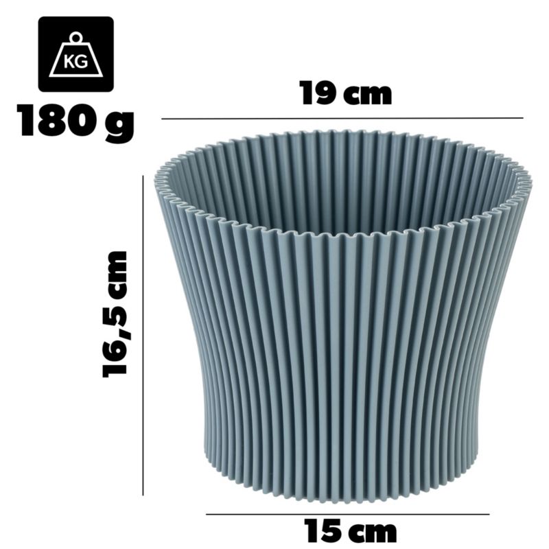 Doniczka KADAX Lotos DLO19 19cm zieleń mietowa 1 szt.